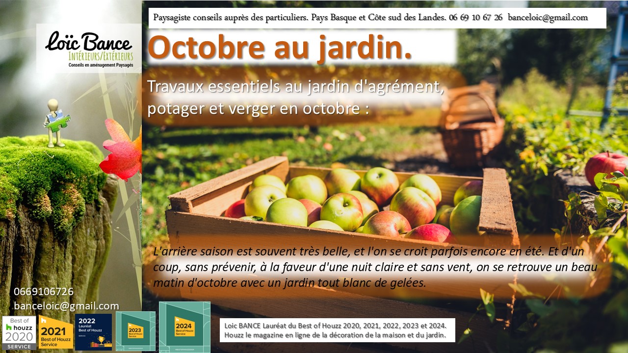 Paysagiste Anglet, octobre est un mois crucial pour entretenir et prparer votre jardin